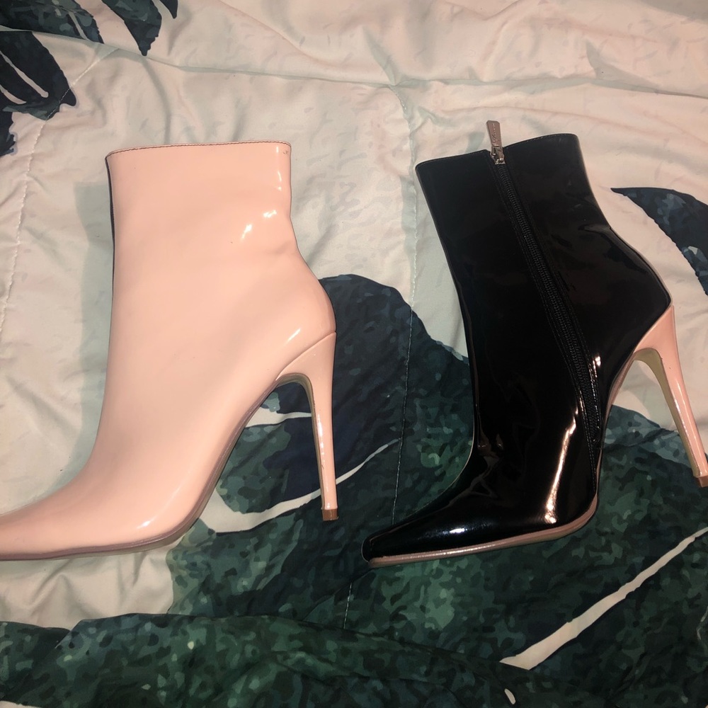 Nasty Gal Two Tone Heel Booties